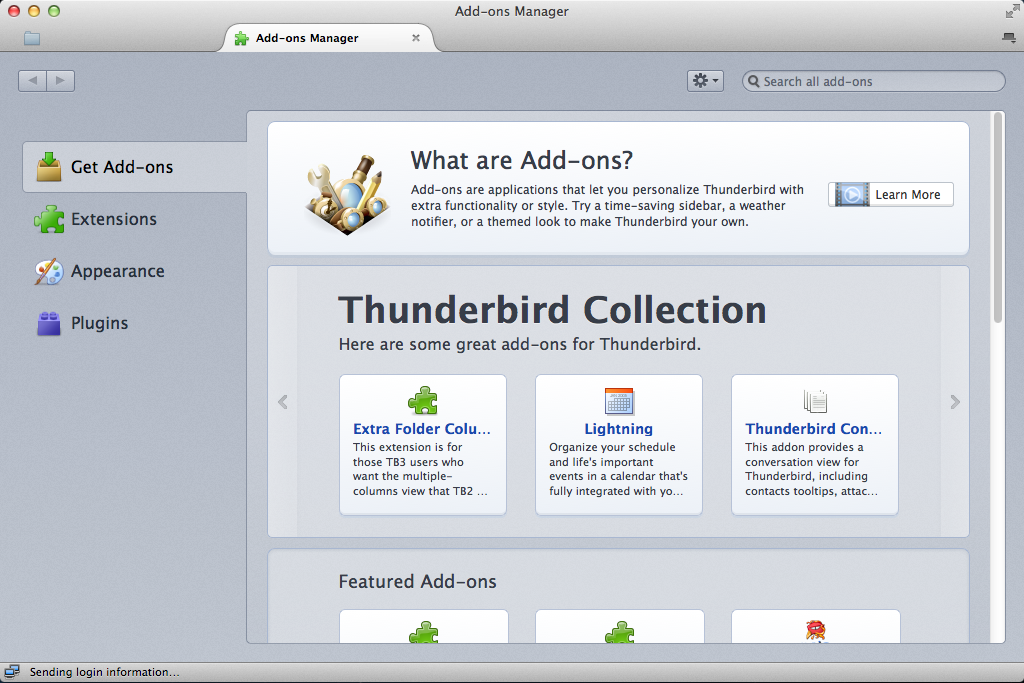 thunderbird portable add ons